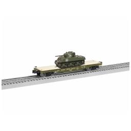 Click here to learn more about the Lionel O 40'' Flatcar w/Sherman Tank US Army #35359.