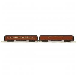 Click here to learn more about the M.T.H. Electric Trains O 70'' Madison HW Baggage/Coach Set, PRR #6025 (2).
