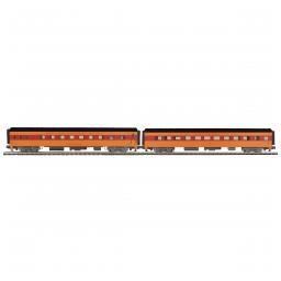 Click here to learn more about the M.T.H. Electric Trains O 70'' Streamline Sleeper/Diner,MILW #27/Raymond(2).