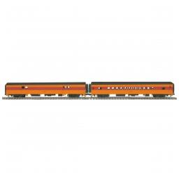 Click here to learn more about the M.T.H. Electric Trains O 70'' Streamlined SS Baggage/Coach, MILW #1335 (2).
