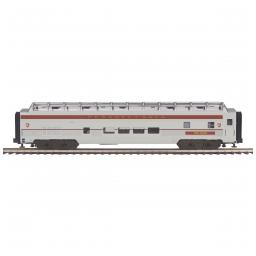 Click here to learn more about the M.T.H. Electric Trains O 70'' Ribbed SL Full Length Vista Pass Car, PRR.