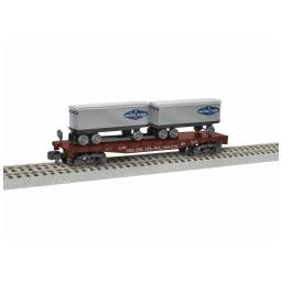 Click here to learn more about the Lionel S AF TOFC Flatcar, PRR/Mason-Dixon #469642.