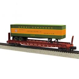 Click here to learn more about the M.T.H. Electric Trains S Scale Flat w/48'' Trailer, GN #60250.