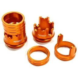Click here to learn more about the Integy Stepped Suspension Spring Adjuster Orange Baja.