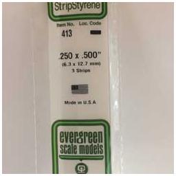 Click here to learn more about the Evergreen Scale Models 24" Strip Pack, .250x.500 (3).
