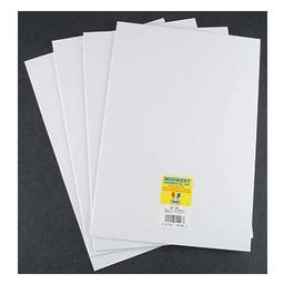 Click here to learn more about the Midwest Products Co. Styrene Sheets, White, .080 x 7.6" x 11" (4).