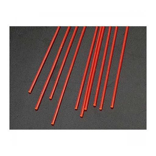 Plastruct FARR-2H Fluor Red Rod,1/16" (10)