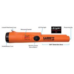 Click here to learn more about the Garrett Metal Detectors Pro-Pointer AT Z-Lynk.