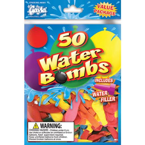 Gayla Industries Water Balloon Water Bomb with Filler (50)