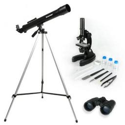 Click here to learn more about the Celestron International Telescope, Microscope & Binocular Science Kit.