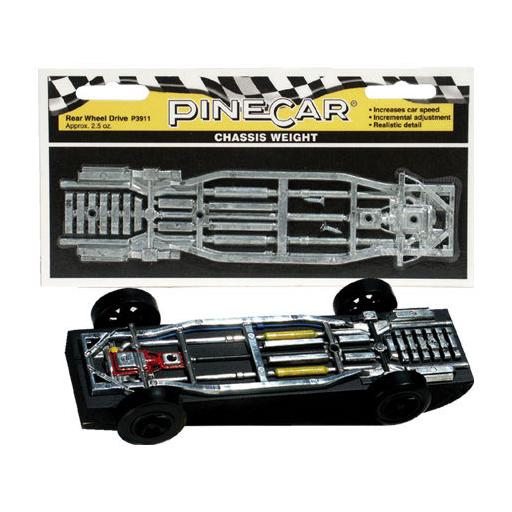 Pinecar Chassis Weight, Rear Wheel Drive 2.5 oz