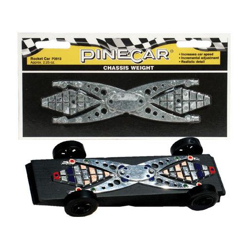 Pinecar Chassis Weight, Rocket Car 2.25 oz