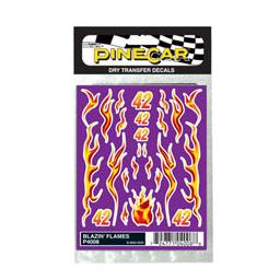 Click here to learn more about the Pinecar Dry Transfer Decals, Blazin'' Flames.