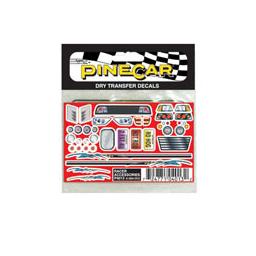 Click here to learn more about the Pinecar Dry Transfer Decals, Racer Accessories.