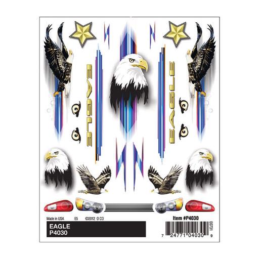 Pinecar Dry Transer Decals, Eagle