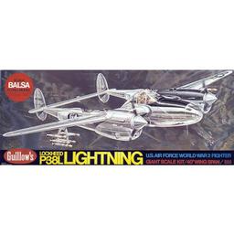 Click here to learn more about the Guillow Lockheed P38 Lightning.