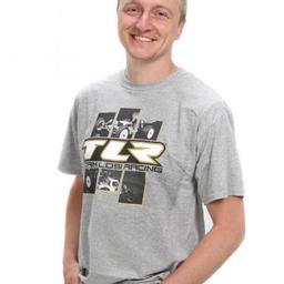 Click here to learn more about the Team Losi Racing TLR 4.0 Grey T-Shirt, Large.