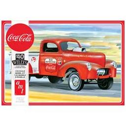 Click here to learn more about the AMT 1/25 1940 Willys Pickup Gasser, Coca Cola 2T.