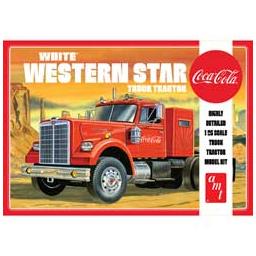 Click here to learn more about the AMT 1/25 White Western Star Semi Tractor, Coca-Cola.