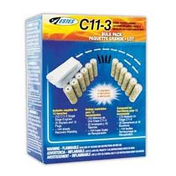 Click here to learn more about the Estes C11-3 Engine Bulk Pack (12).