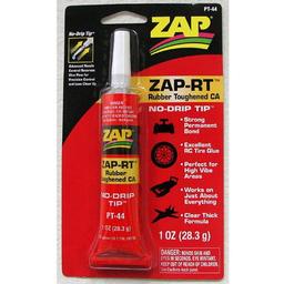 Click here to learn more about the ZAP Glue ZAP RT, Rubber Toughened CA, 1 oz (28.3g).