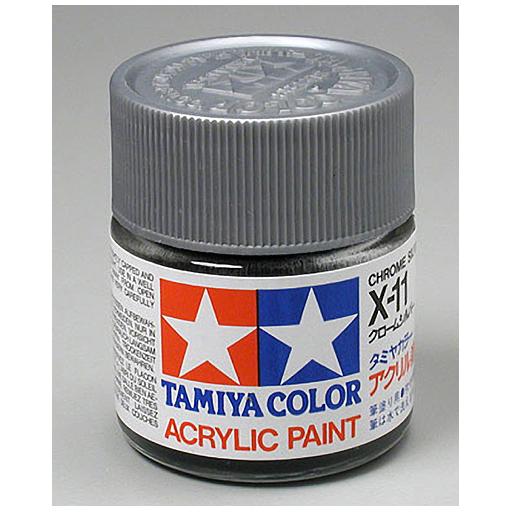 Tamiya America, Inc Acrylic X11 Gloss,Chrome Silver