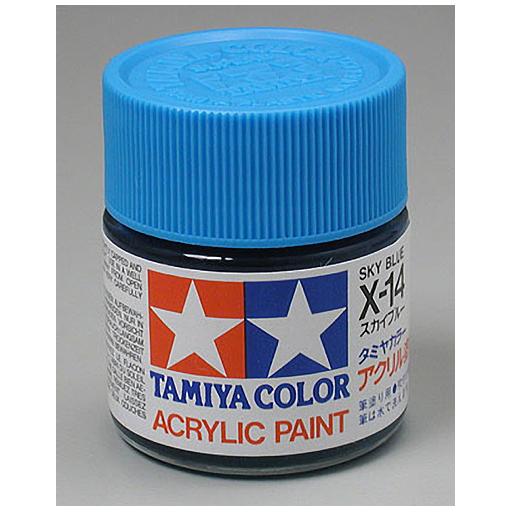 Tamiya America, Inc Acrylic X14 Gloss,Sky Blue