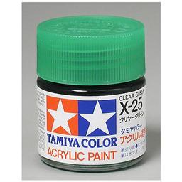Click here to learn more about the Tamiya America, Inc Acrylic X25 Gloss,Clear Green.