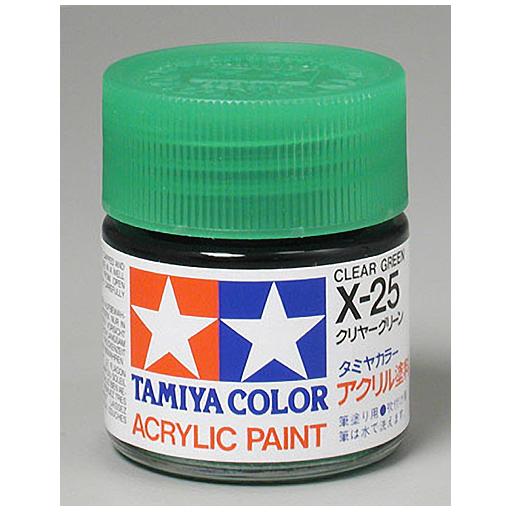 Tamiya America, Inc Acrylic X25 Gloss,Clear Green