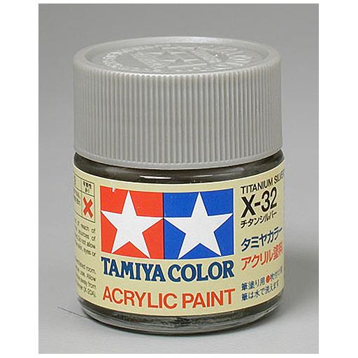 Tamiya America, Inc Acrylic X32, Titanium Silver