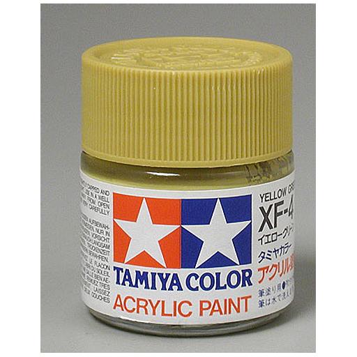 Tamiya America, Inc Acrylic XF4 Flat, Yellow Green
