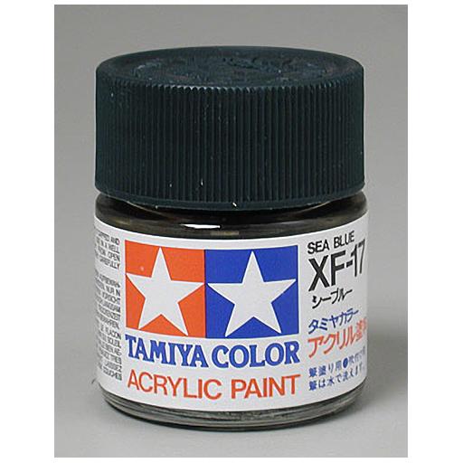 Tamiya America, Inc Acrylic XF17 Flat, Sea Blue