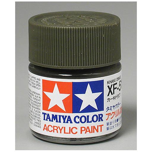 Tamiya America, Inc Acrylic XF51 Flat, Khaki Drab