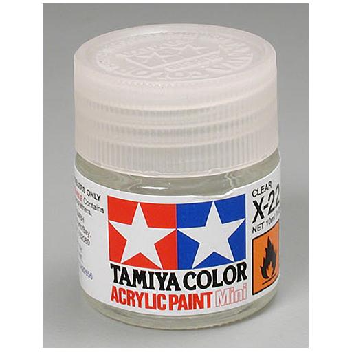 Tamiya America, Inc Acrylic Mini X22, Clear
