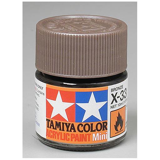 Tamiya America, Inc Acrylic Mini X33, Metallic Bronze
