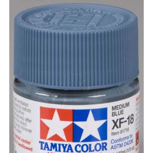 Tamiya America, Inc Acrylic Mini XF18, Medium Blue