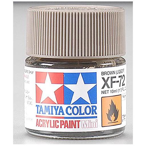 Tamiya America, Inc Acrylix Mini XF72, Brown 10 ml.