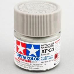 Click here to learn more about the Tamiya America, Inc Acrylic Mini XF-83 Med Sea Gray 2 RAF 10ml Bottle.