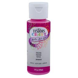 Click here to learn more about the Testor Corp. Testors 2oz Acrylic Craft Paint - Matte Fuschia.