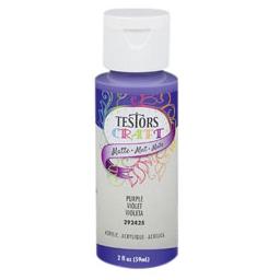 Click here to learn more about the Testor Corp. Testors 2oz Acrylic Craft Paint - Matte Purple.