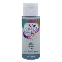 Click here to learn more about the Testor Corp. Testors 2oz Acrylic Craft Paint - Matte Hazey.
