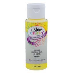 Click here to learn more about the Testor Corp. Testors 2oz Acrylic Craft Paint - Matte Sunshine.