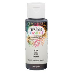 Click here to learn more about the Testor Corp. Testors 2oz Acrylic Craft Paint - Black Metallic.
