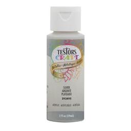 Click here to learn more about the Testor Corp. Testors 2oz Acrylic Craft Paint - Silver Metallic.