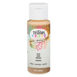Click here to learn more about the Testor Corp. Testors 2oz Acrylic Craft Paint - Gold Metallic.