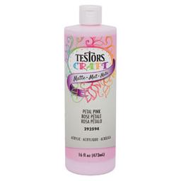 Click here to learn more about the Testor Corp. Testors 2oz Acrylic Craft Paint - Matte Petal Pink.