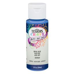 Click here to learn more about the Testor Corp. Testors 2oz Acrylic Craft Paint - Matte Royal Blue.