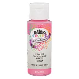 Click here to learn more about the Testor Corp. Testors 2oz Acrylic Craft Paint - Matte Passion.