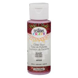 Click here to learn more about the Testor Corp. Testors 2oz Acrylic Craft Paint - Red Glitter.