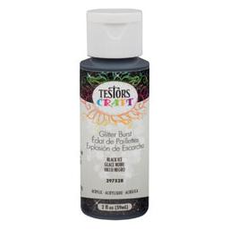 Click here to learn more about the Testor Corp. Testors 2oz Acrylic Craft Paint - Black Glitter.
